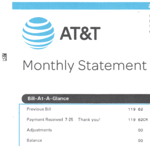 ATT bill goes up to 119.62 after contract expires. 1 line, no long distance, no internet, no tv, no equipment. 